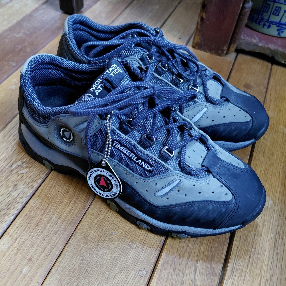Timberland Gorge C2 grey green nylon & leather Mens hiking boots shoes Mens 8
